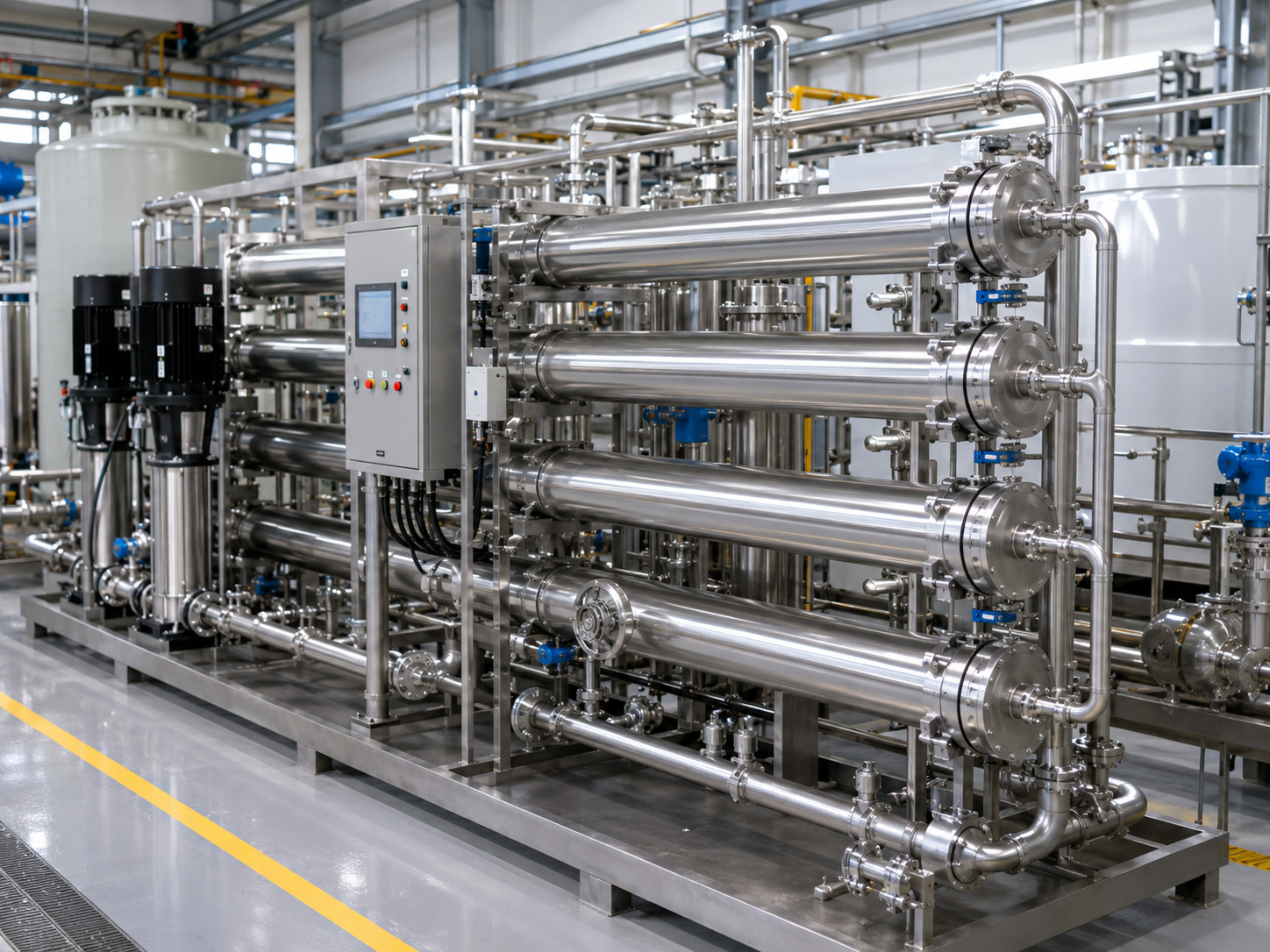 Water treatment stainless steel membrane housing 8040