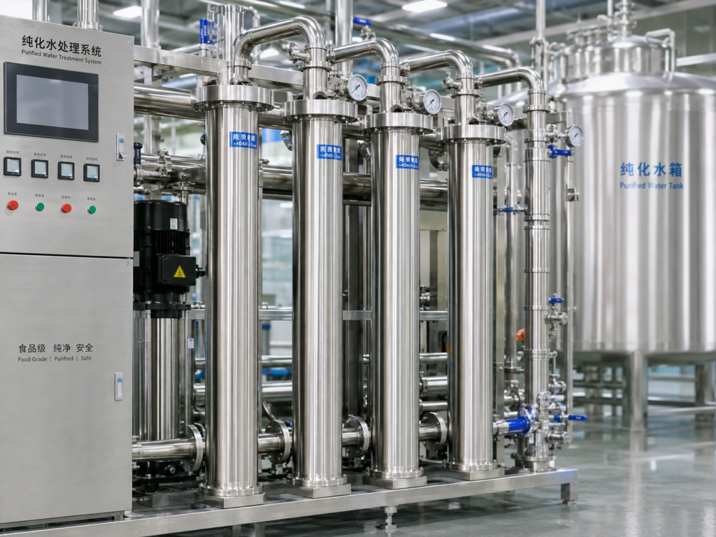 Sanitary-grade stainless steel membrane housing 4040