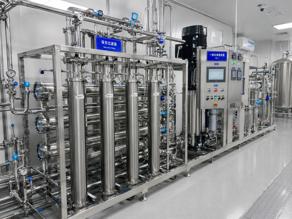 Sanitary-grade stainless steel membrane housing 4040