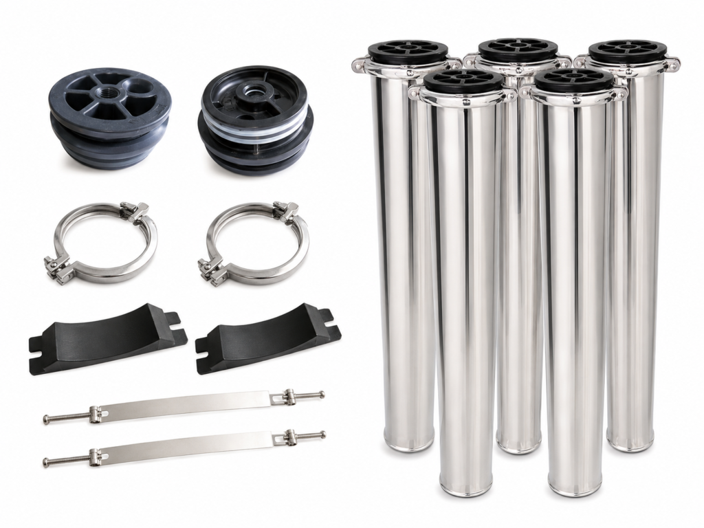 Water treatment stainless steel membrane housing 4040