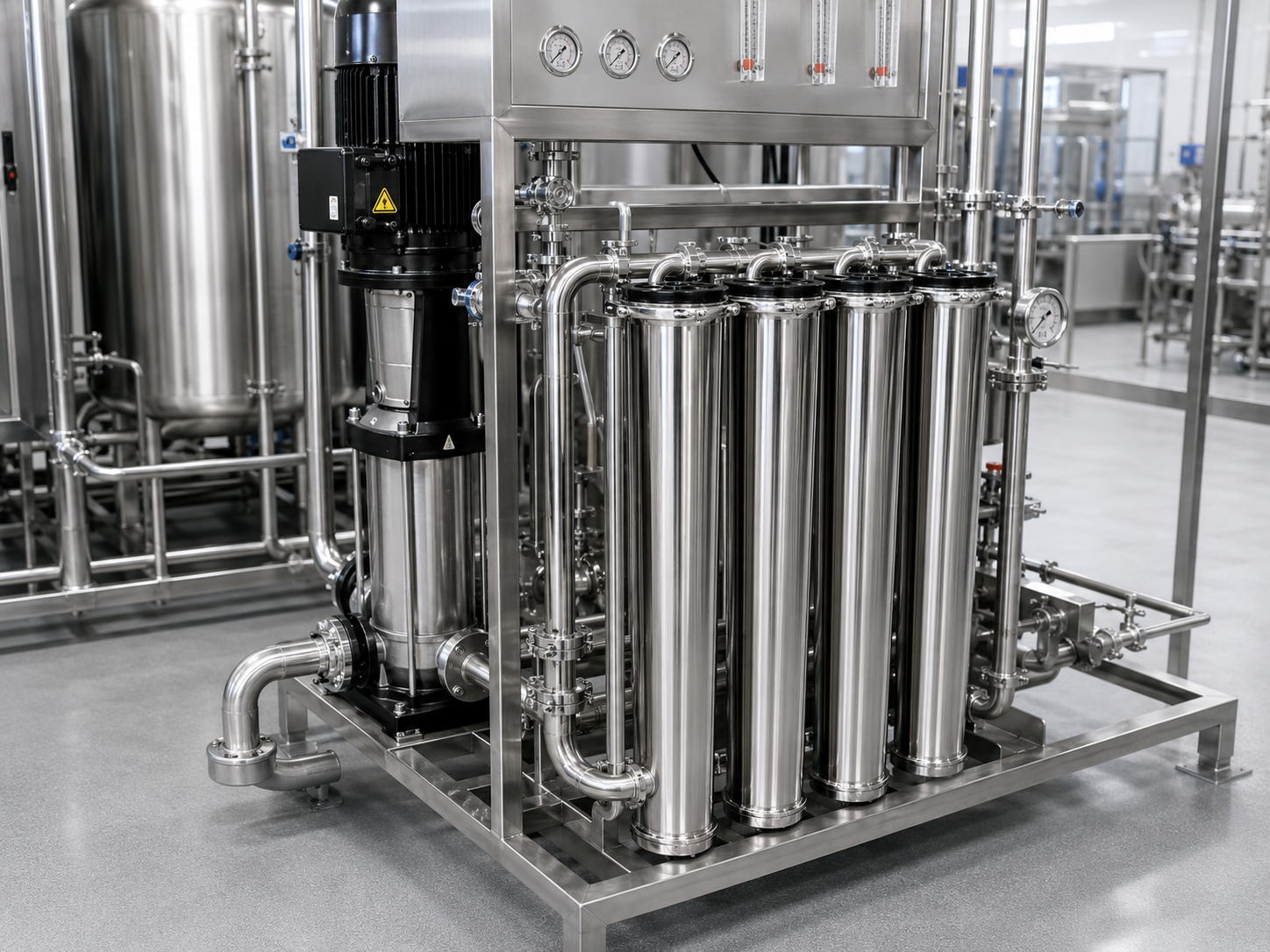 Water treatment stainless steel membrane housing 4040