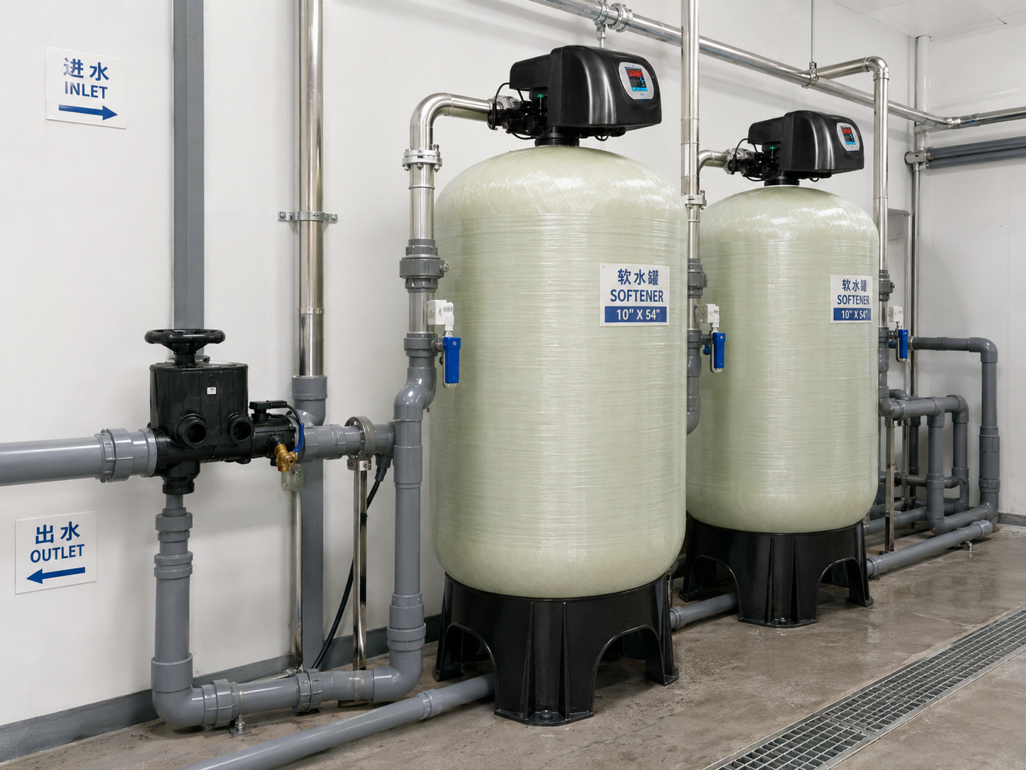 Control Valve for Floating Bed Water Treatment Systems