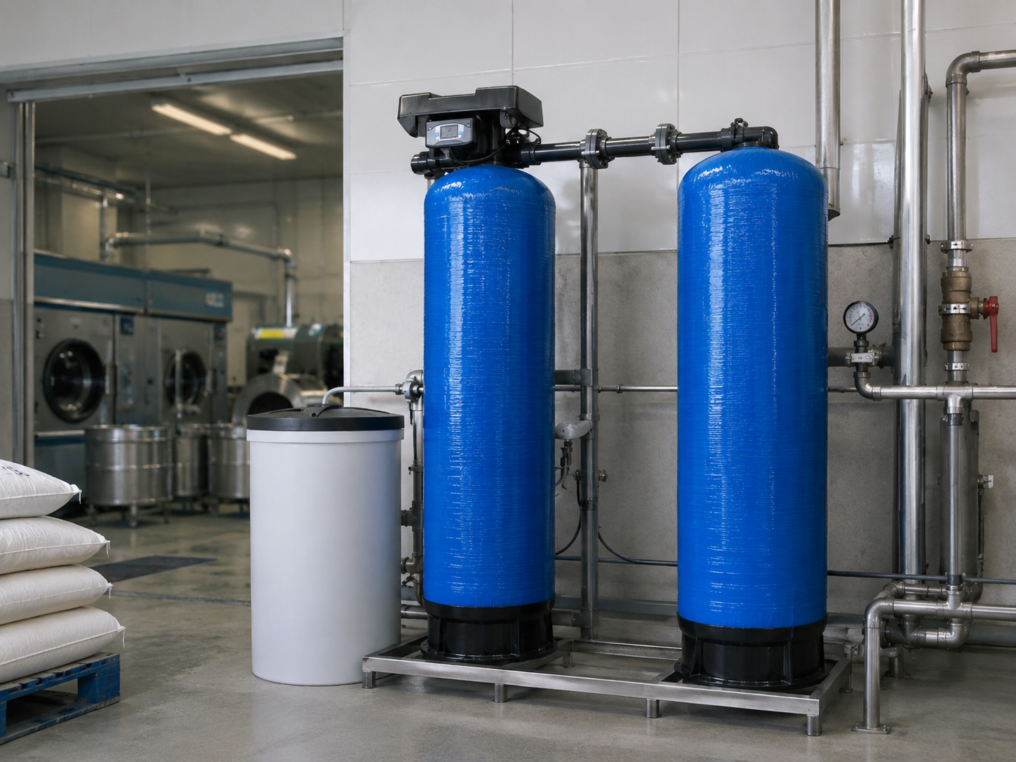 One Valve On Duplex Tanks for Water Treatment Systems