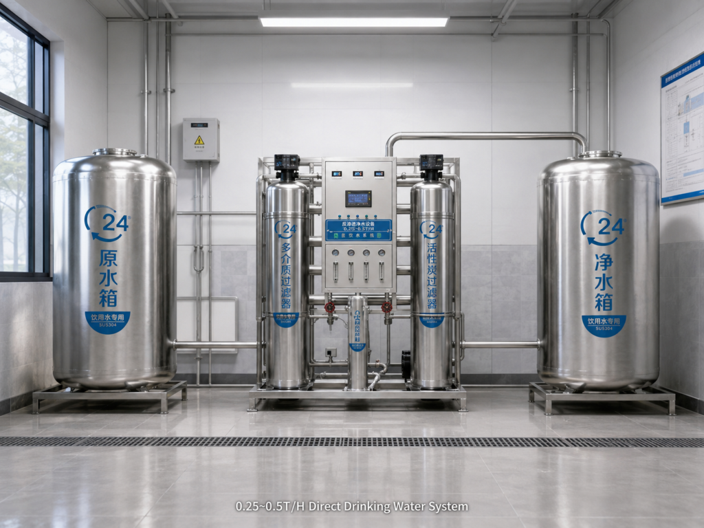 0.25 – 0.5T water purification equipment