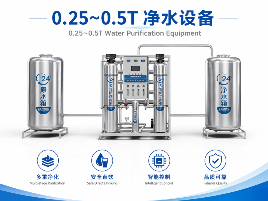 0.25 – 0.5T water purification equipment