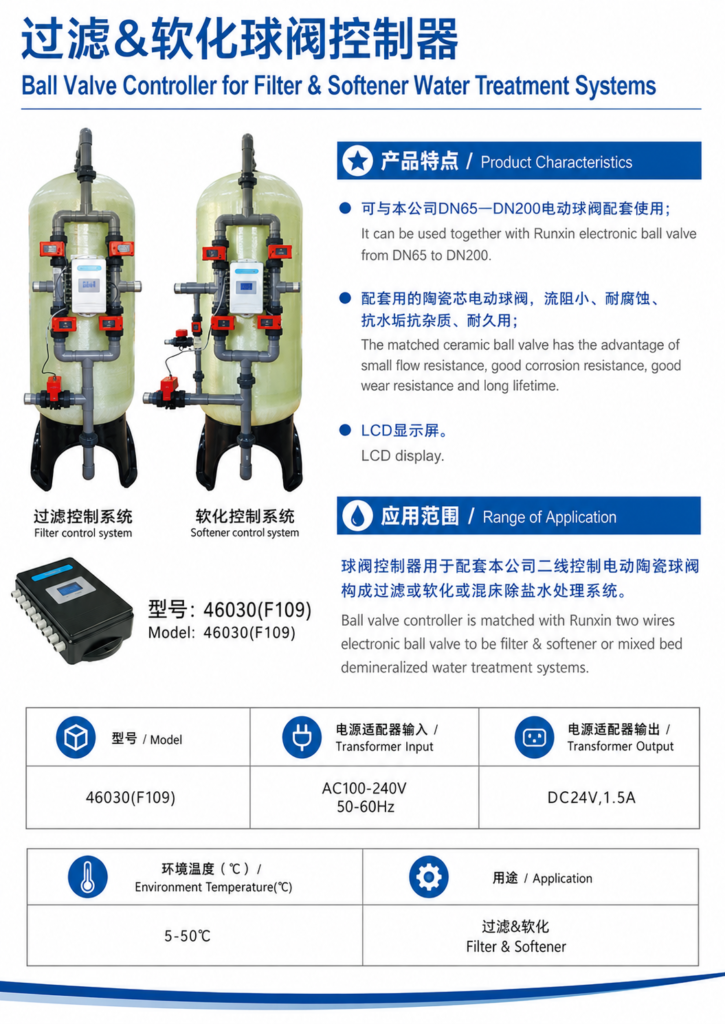 Ball Valve Controller for Filter &Softener Water Treatment Systems Introduction