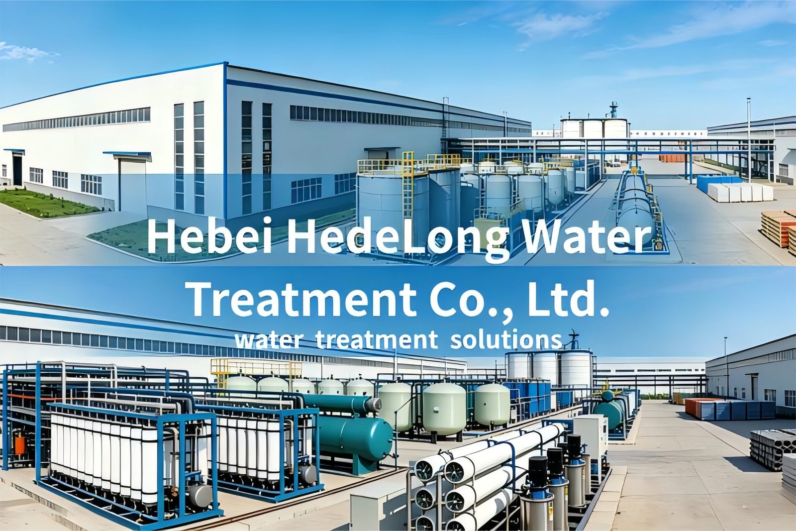 Hedelong FRP water treatment pressure vessels and filtration tanks
