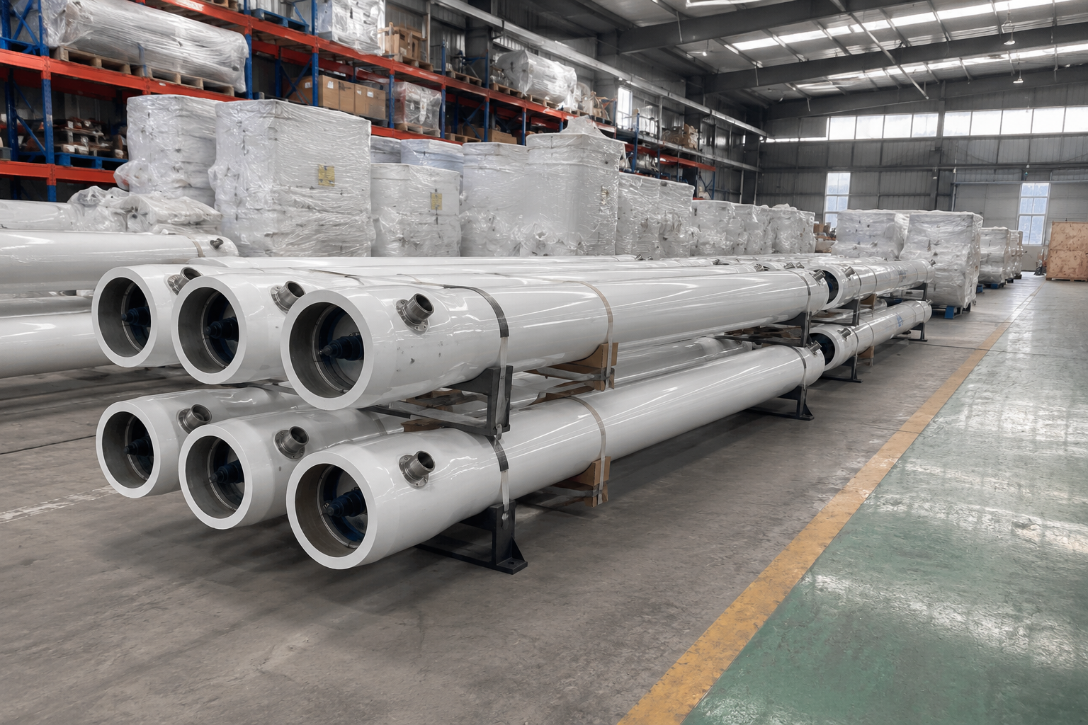 Finished goods warehouse ready for export