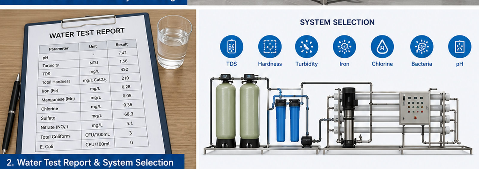 Water Test Report and System Selection