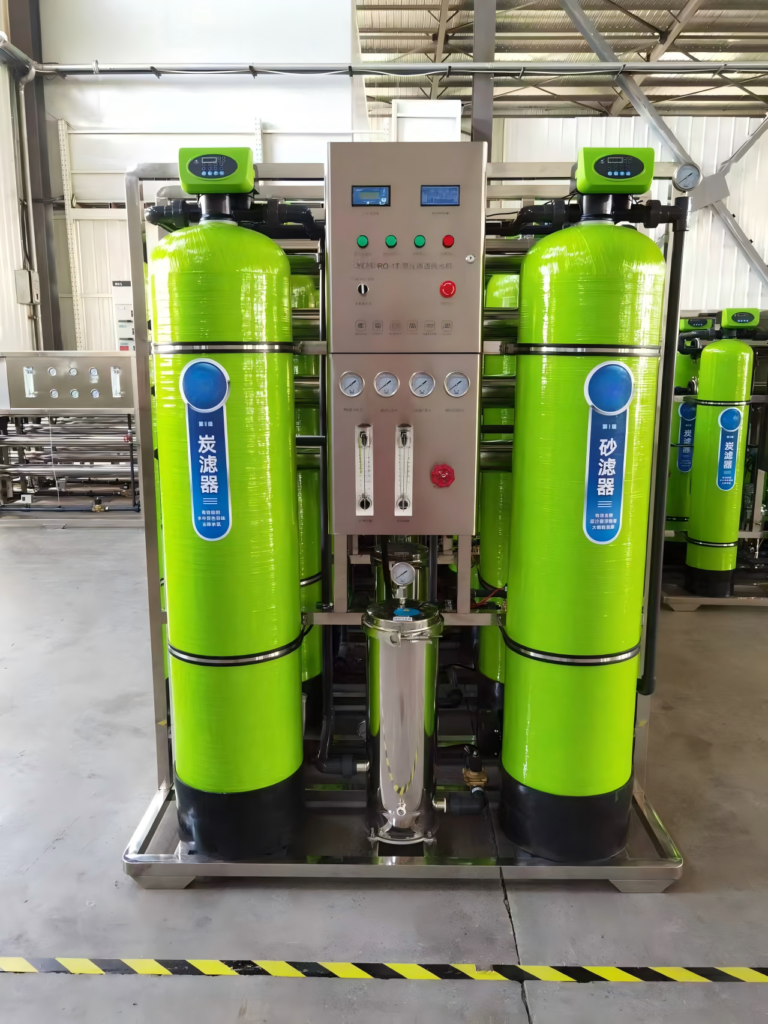 750L/h 1000L/h Industrial Reverse Osmosis Water Treatment System for Pure Water Purification