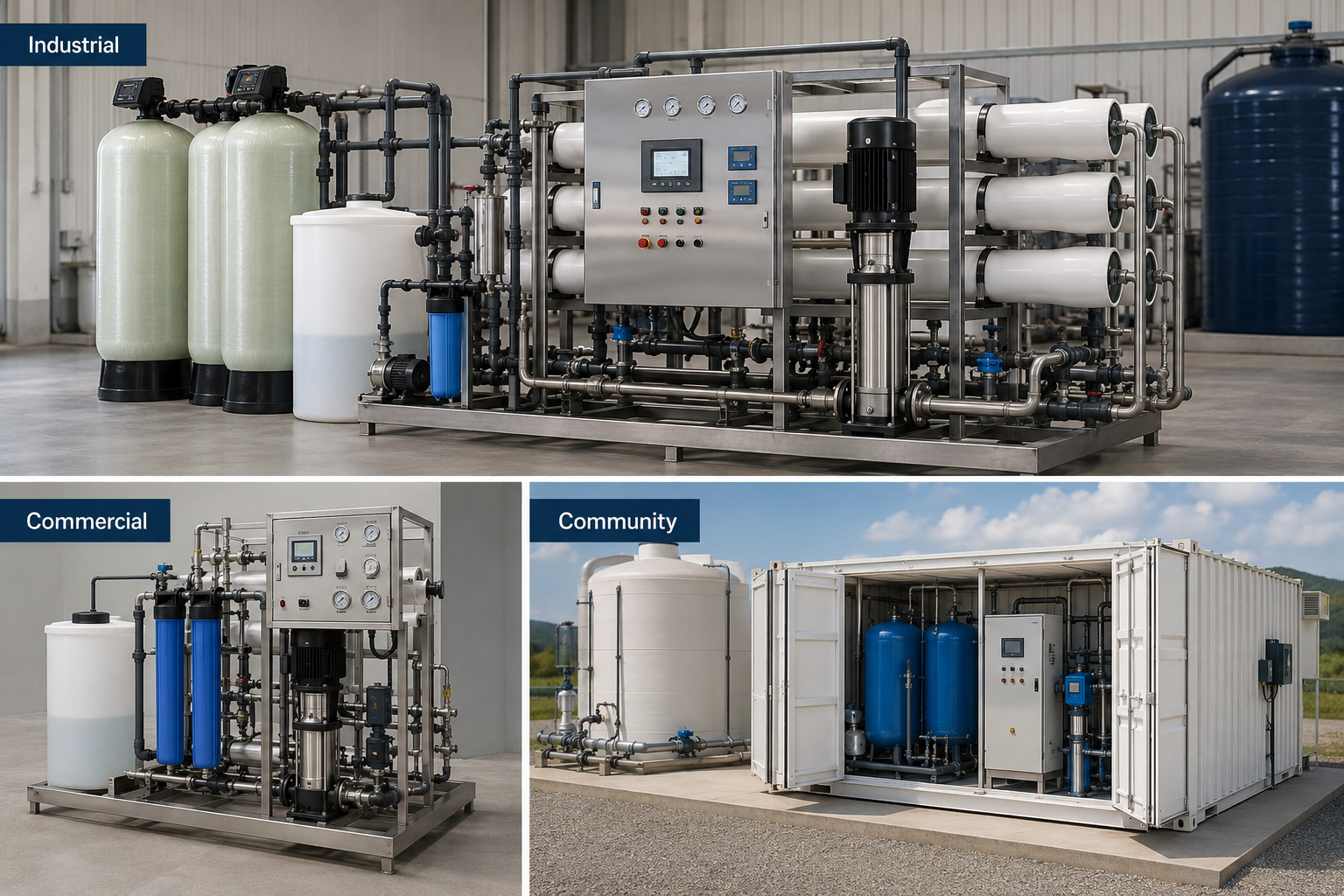 commercial industrial municipal water treatment