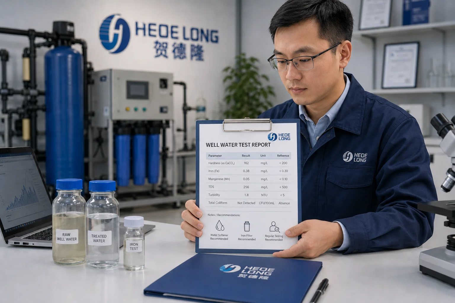 well water test report