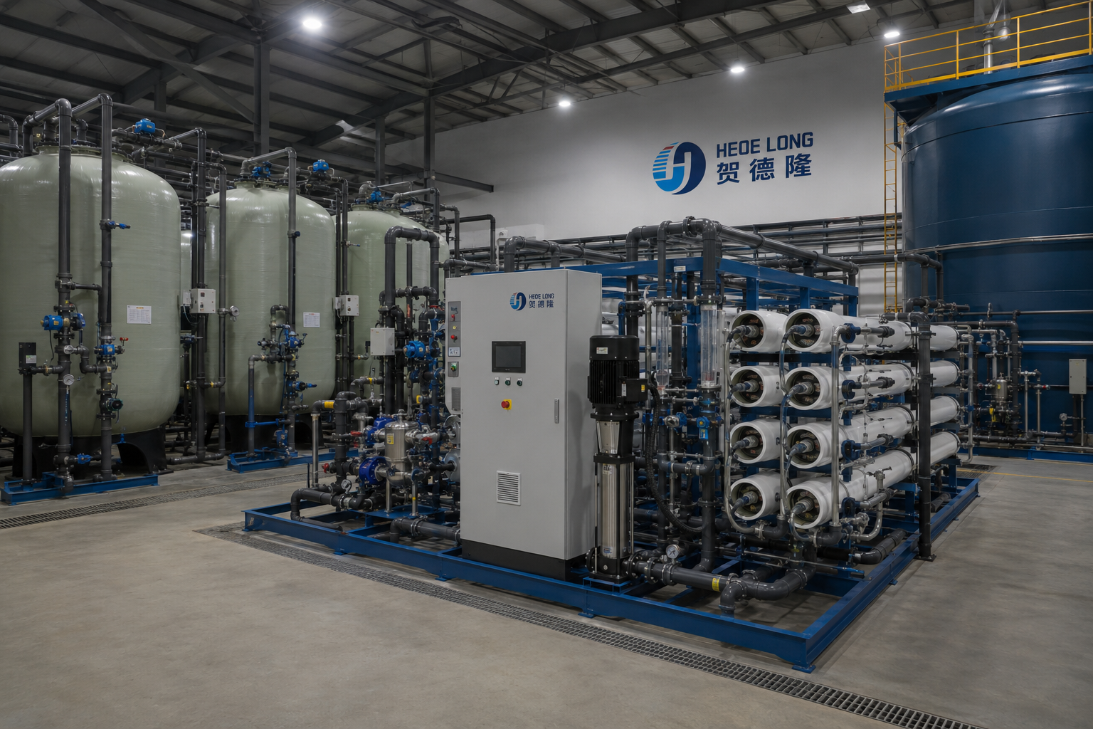 industrial well water treatment system