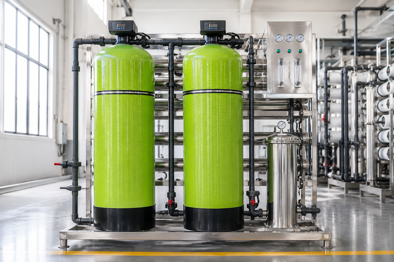 FRP water treatment pressure tank