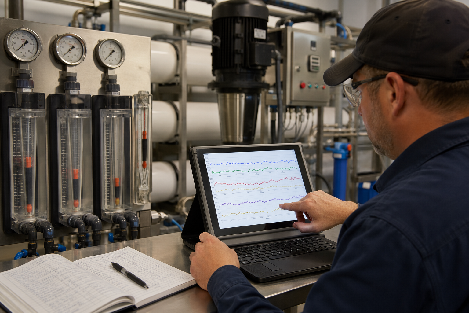 water treatment system operating signals water treatment system operating signals