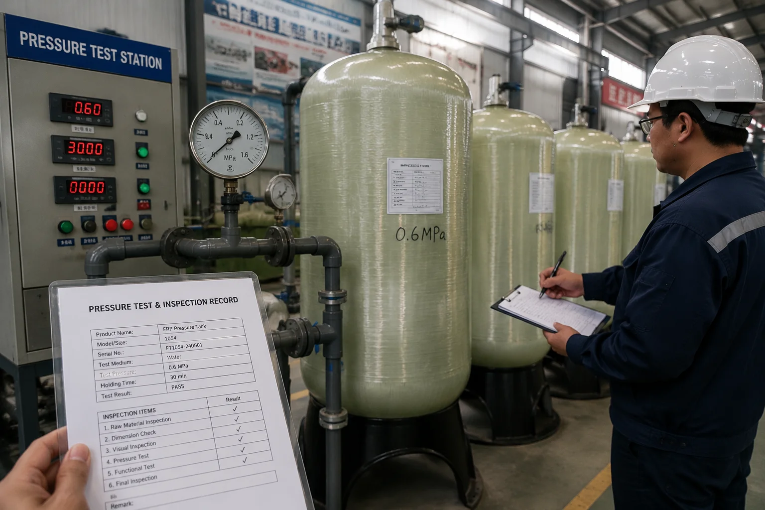 Water tank manufacturing company pressure testing and inspection water tank manufacturing company pressure testing and inspection