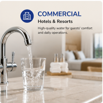 Hotel and commercial building water treatment
