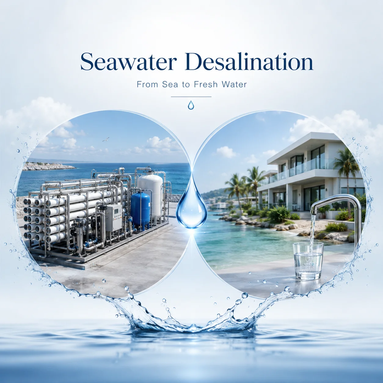 Offshore seawater desalination RO system