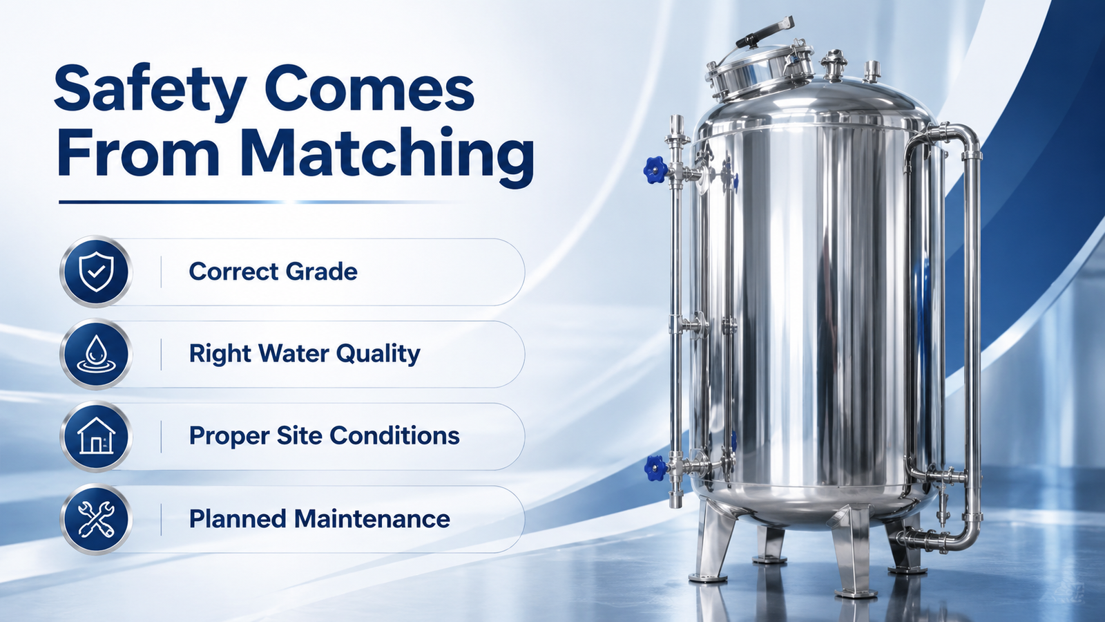 stainless steel water tank safety