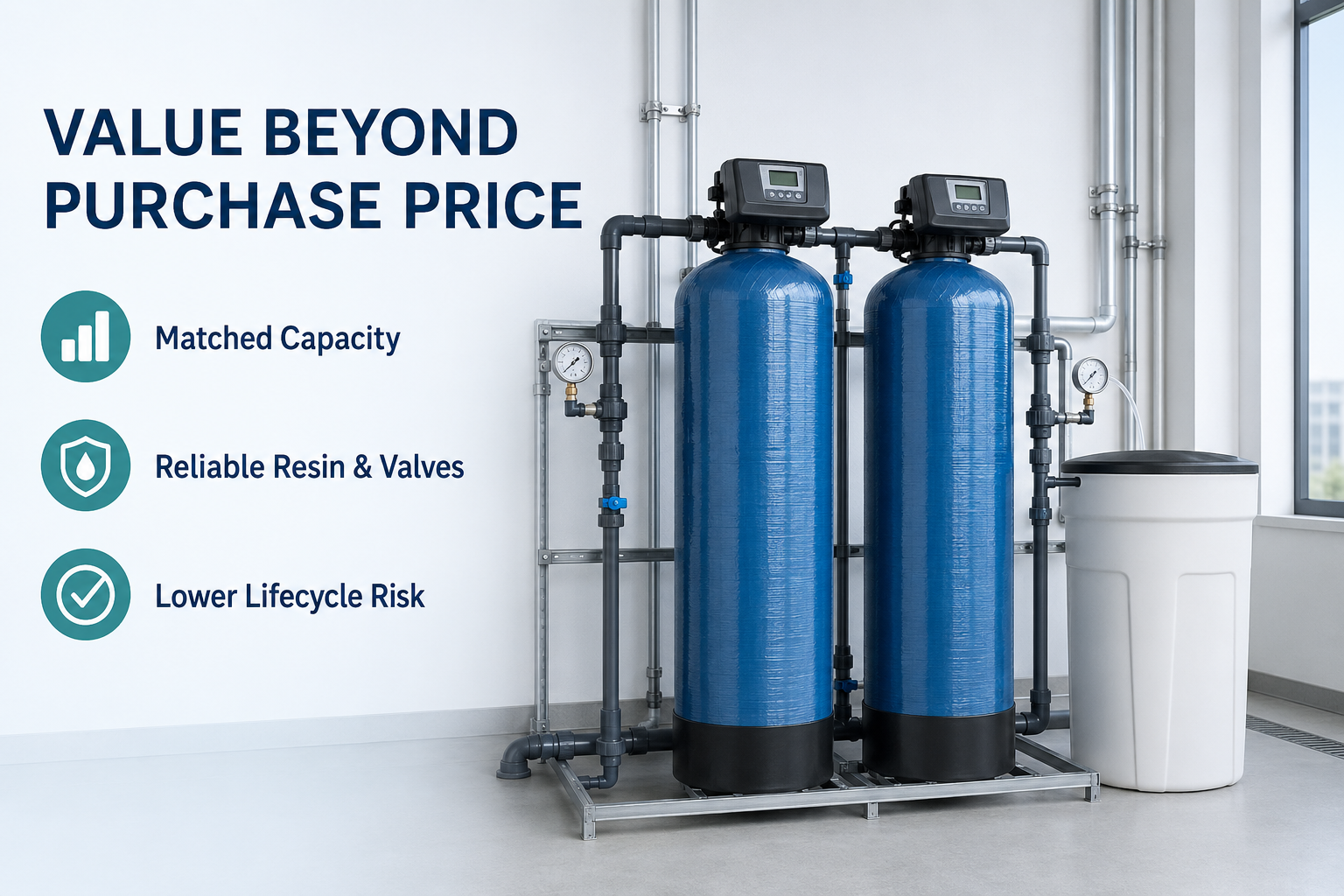 water softeners cost factors for procurement buyers