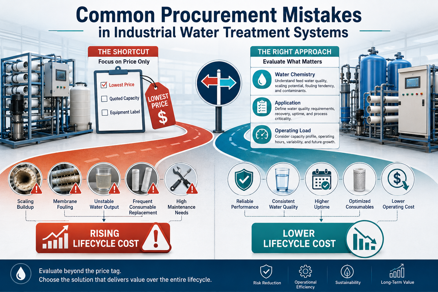 industrial water treatment systems procurement mistakes and lifecycle cost