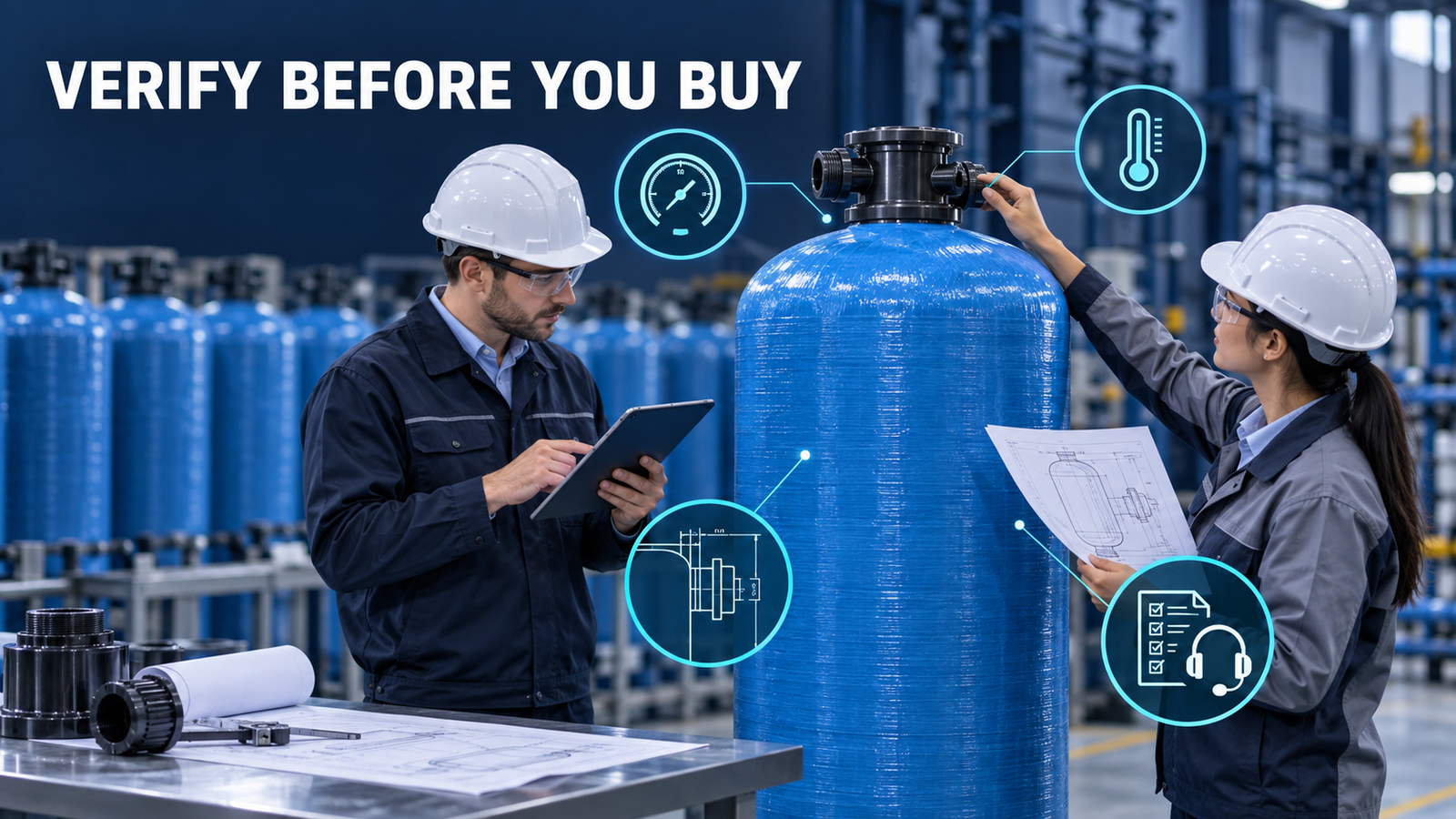 FRP filter tank leaking prevention through procurement quality